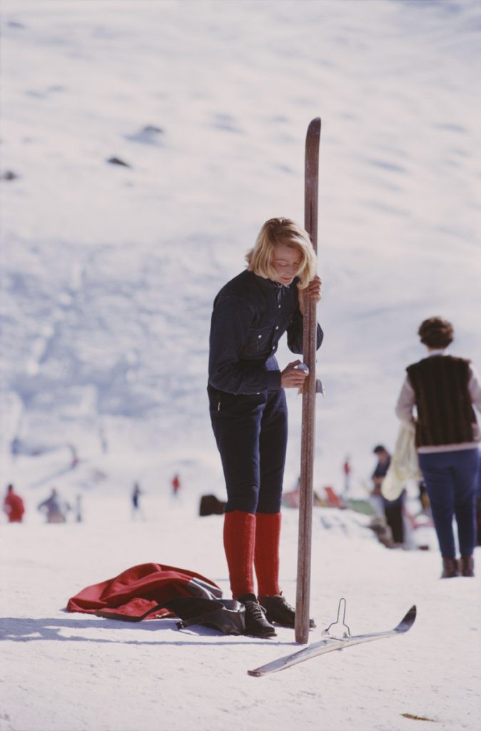 Slim Aarons, Verbier Skier Slim Aarons, Verbier Skier