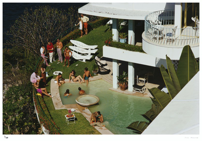 Slim Aarons, Clifftop Pool Slim Aarons, Clifftop Pool
