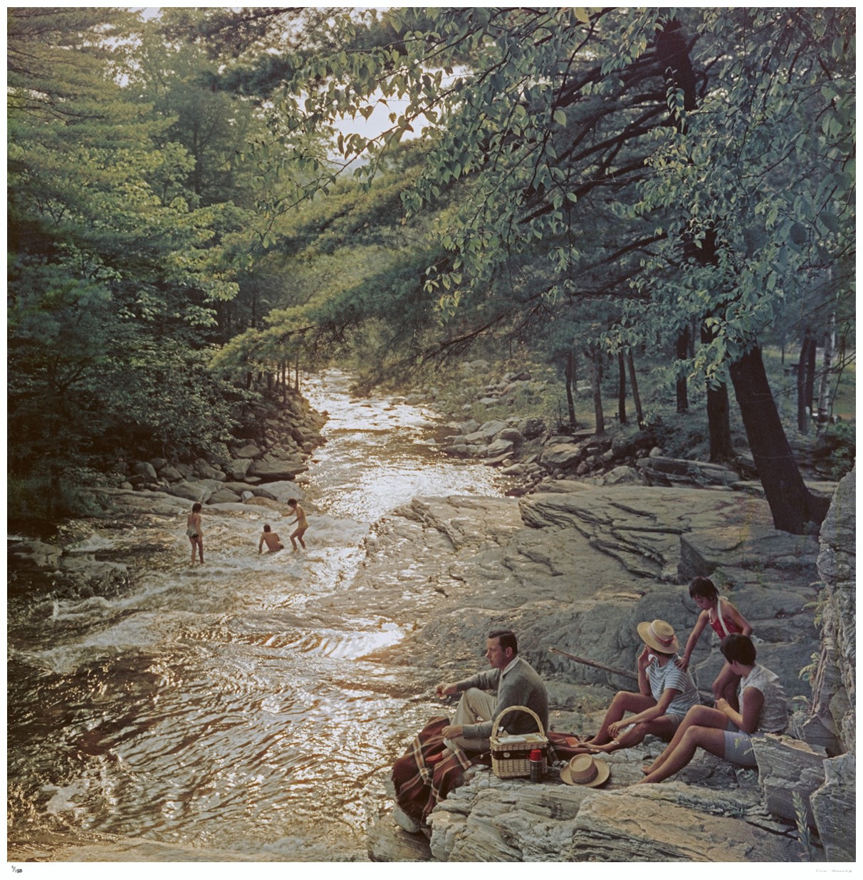 Slim Aarons, Campbell Falls Picnic Slim Aarons, Campbell Falls Picnic