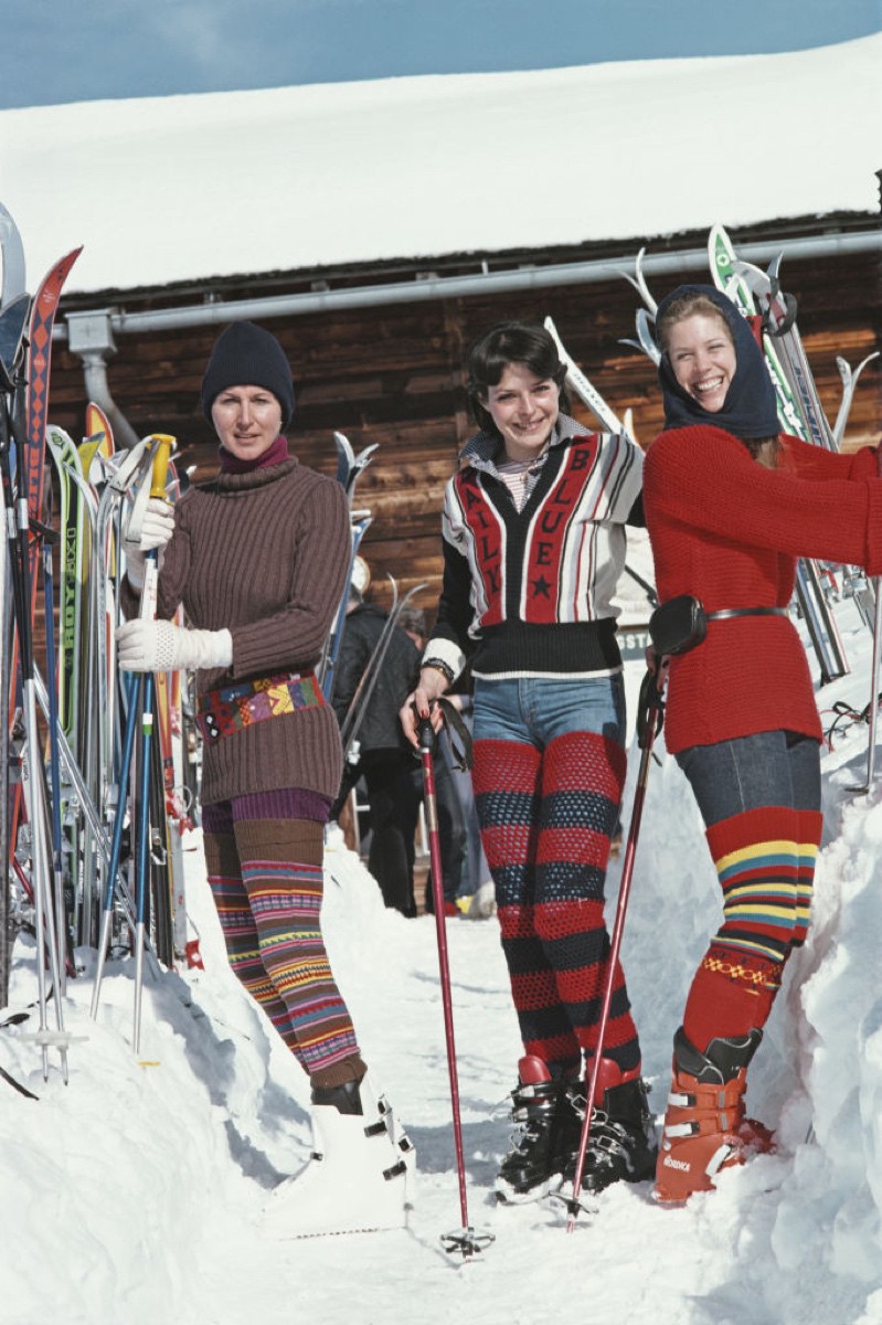 Slim Aarons, Skiing In Gstaad Slim Aarons, Skiing In Gstaad