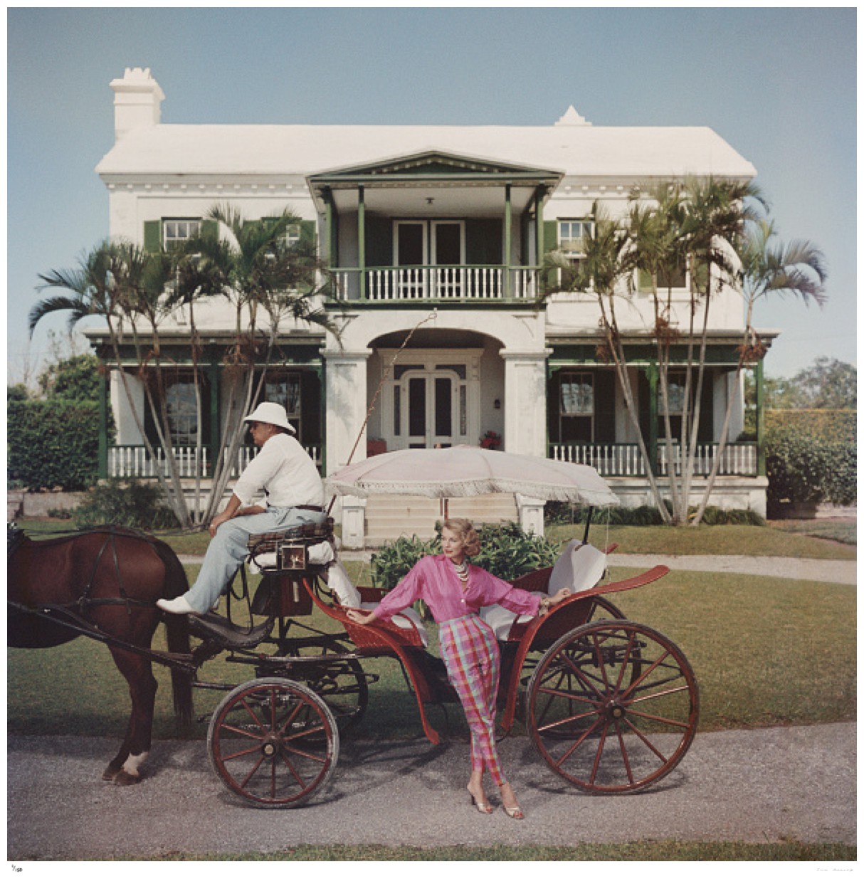 Slim Aarons, Bermudan Hostess Slim Aarons, Bermudan Hostess