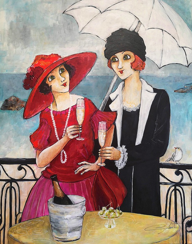 Véronique Clanet, Champagne au balcon Véronique Clanet, Champagne au balcon