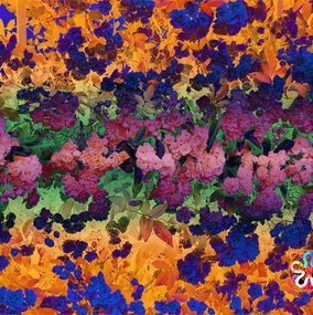 Alessandra Bisi, Acid orange and pink flowers Alessandra Bisi, Acid orange and pink flowers