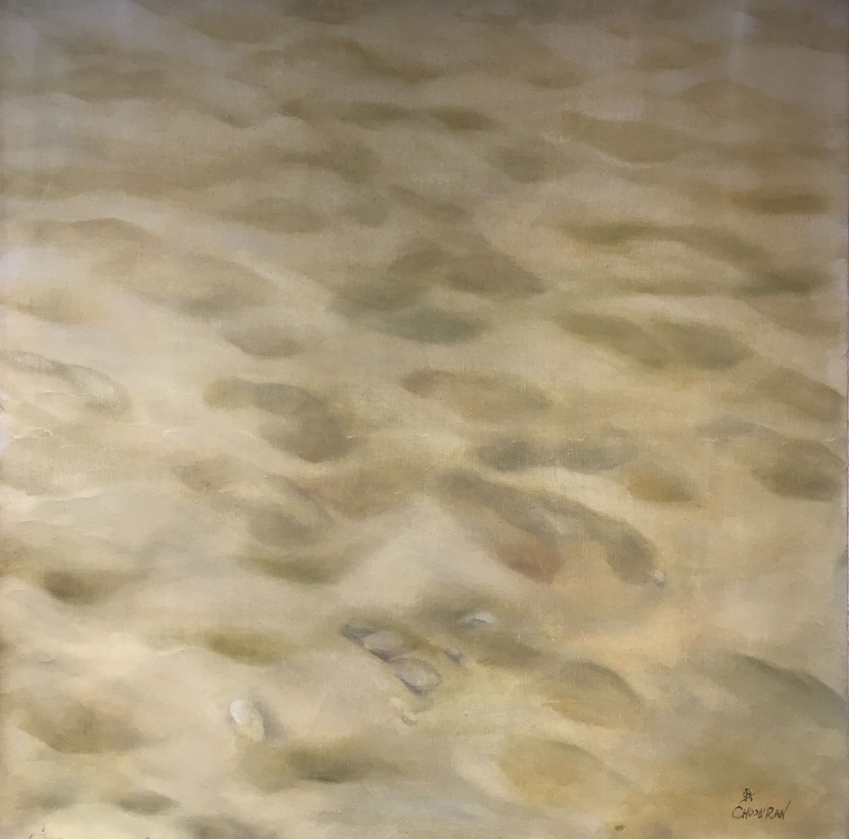 Oh CHOON RAN, Rivière, River, 1980. Méditation, Reflets des galets dans l'eau River Meditation, Pebbles in water Oh CHOON RAN, Rivière, River, 1980. Méditation, Reflets des galets dans l'eau River Meditation, Pebbles in water