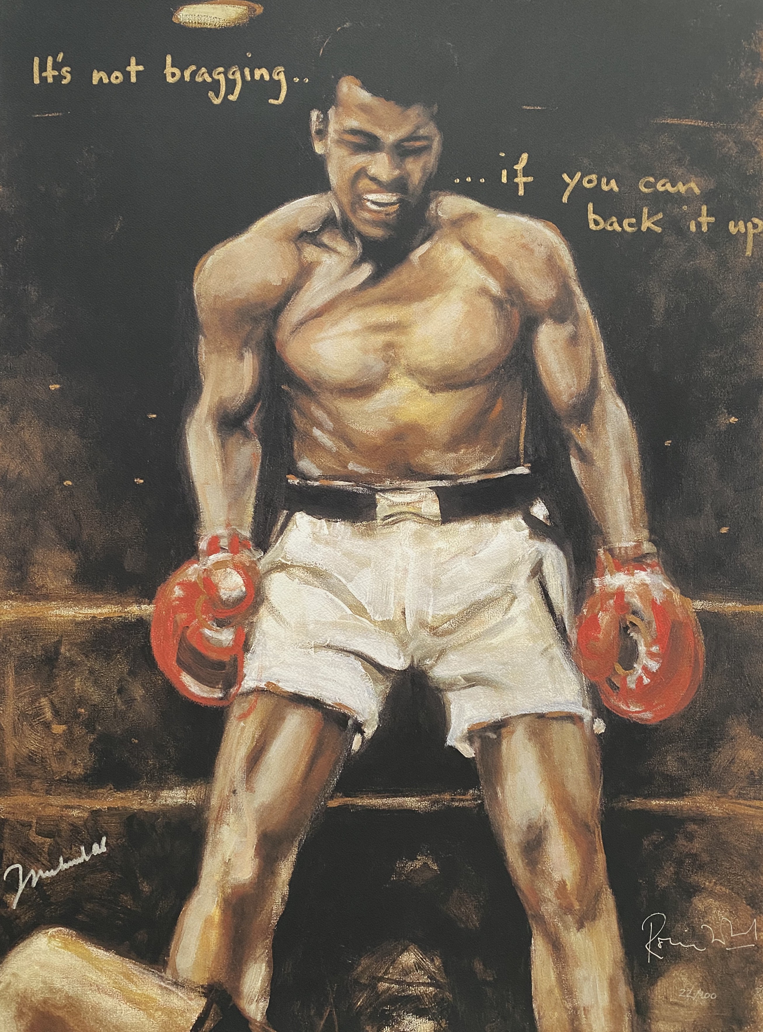 Ronnie Wood, Muhammad Ali Ronnie Wood, Muhammad Ali