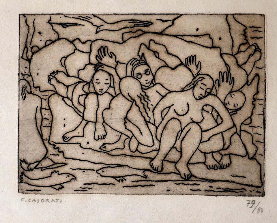 Felice Casorati, Bathers in Capri Felice Casorati, Bathers in Capri