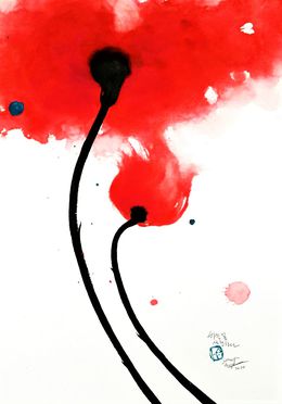 Painting, Les amants de fleurs du ciel, Sounya Whang