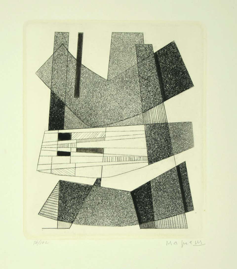 Alberto Magnelli, Geometric Black and White Alberto Magnelli, Geometric Black and White