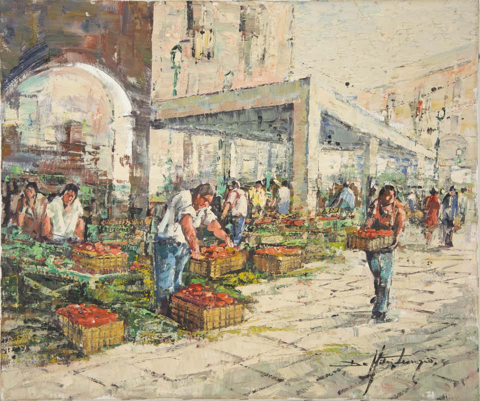 Leonzio De Mitri, The Market Leonzio De Mitri, The Market