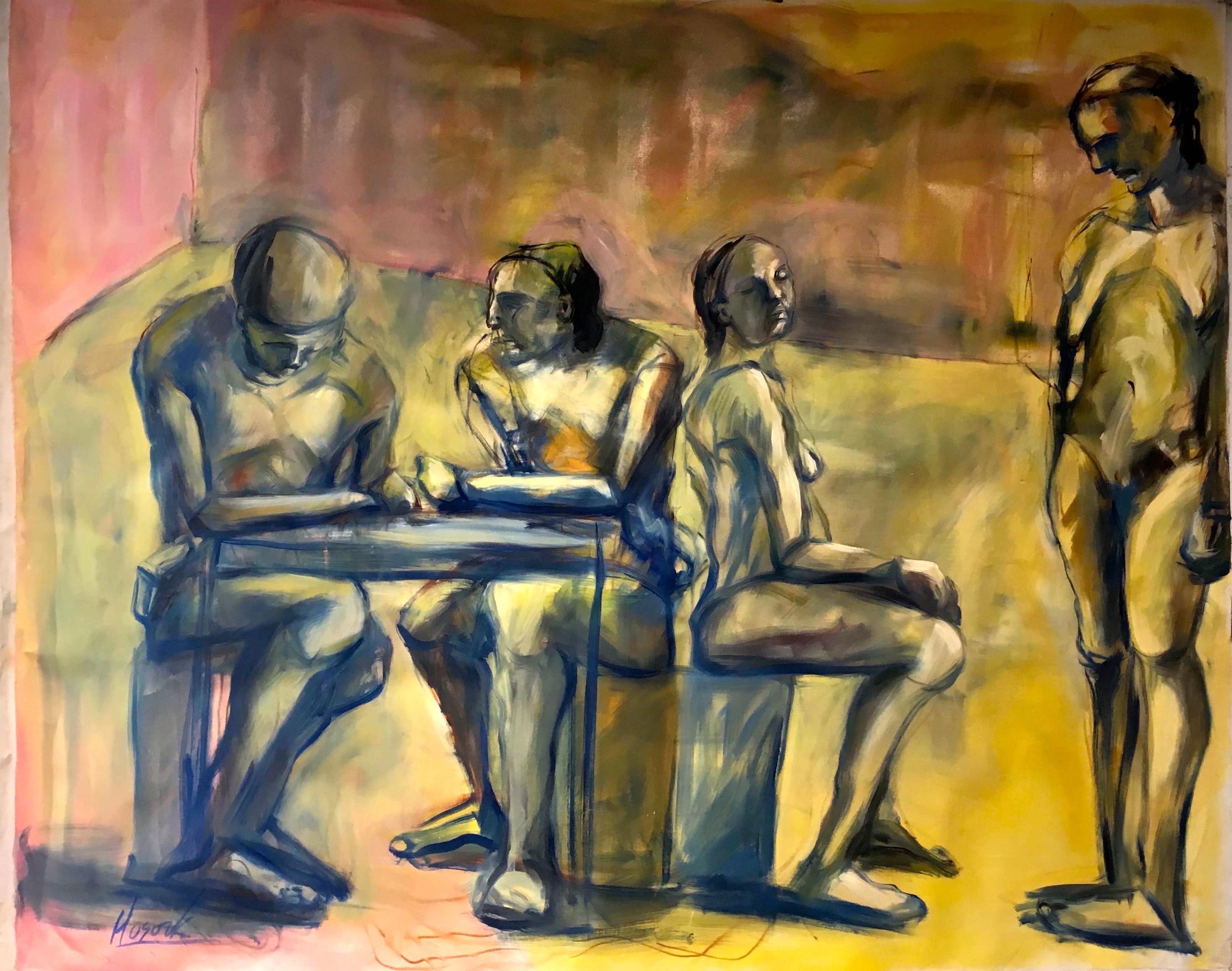 Ho Sook, Amis, Friends, 1980 by HOSOOK Ho Sook, Amis, Friends, 1980 by HOSOOK