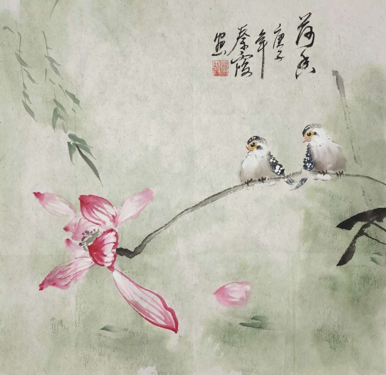 Xia Qin, Fleurs et oiseaux III Xia Qin, Fleurs et oiseaux III
