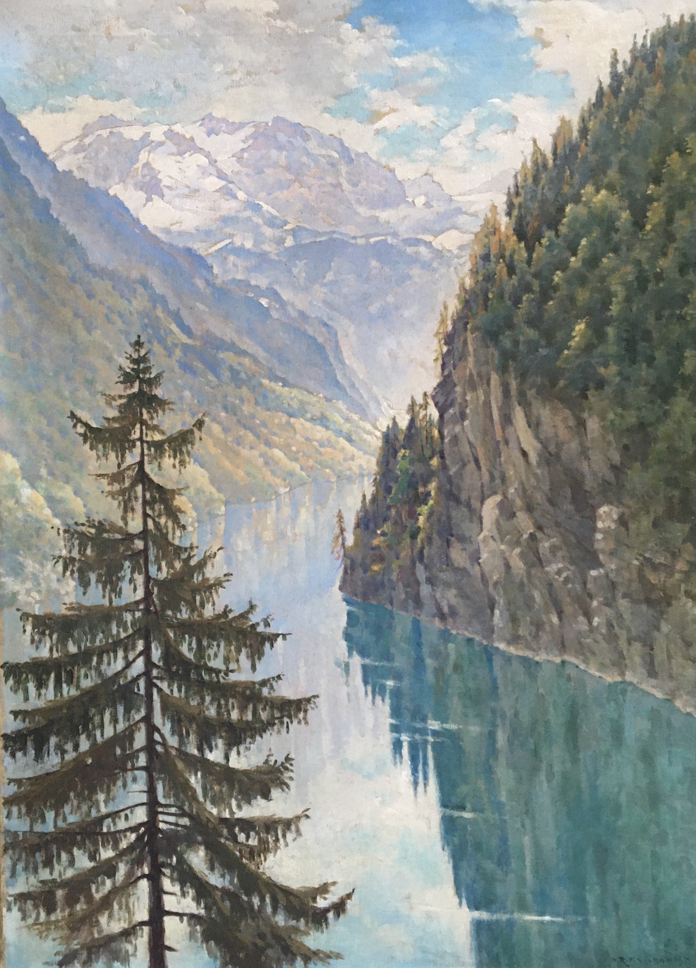 Franz Rudolf Ullman, Königssee lac alpin, Allemagne Franz Rudolf Ullman, Königssee lac alpin, Allemagne