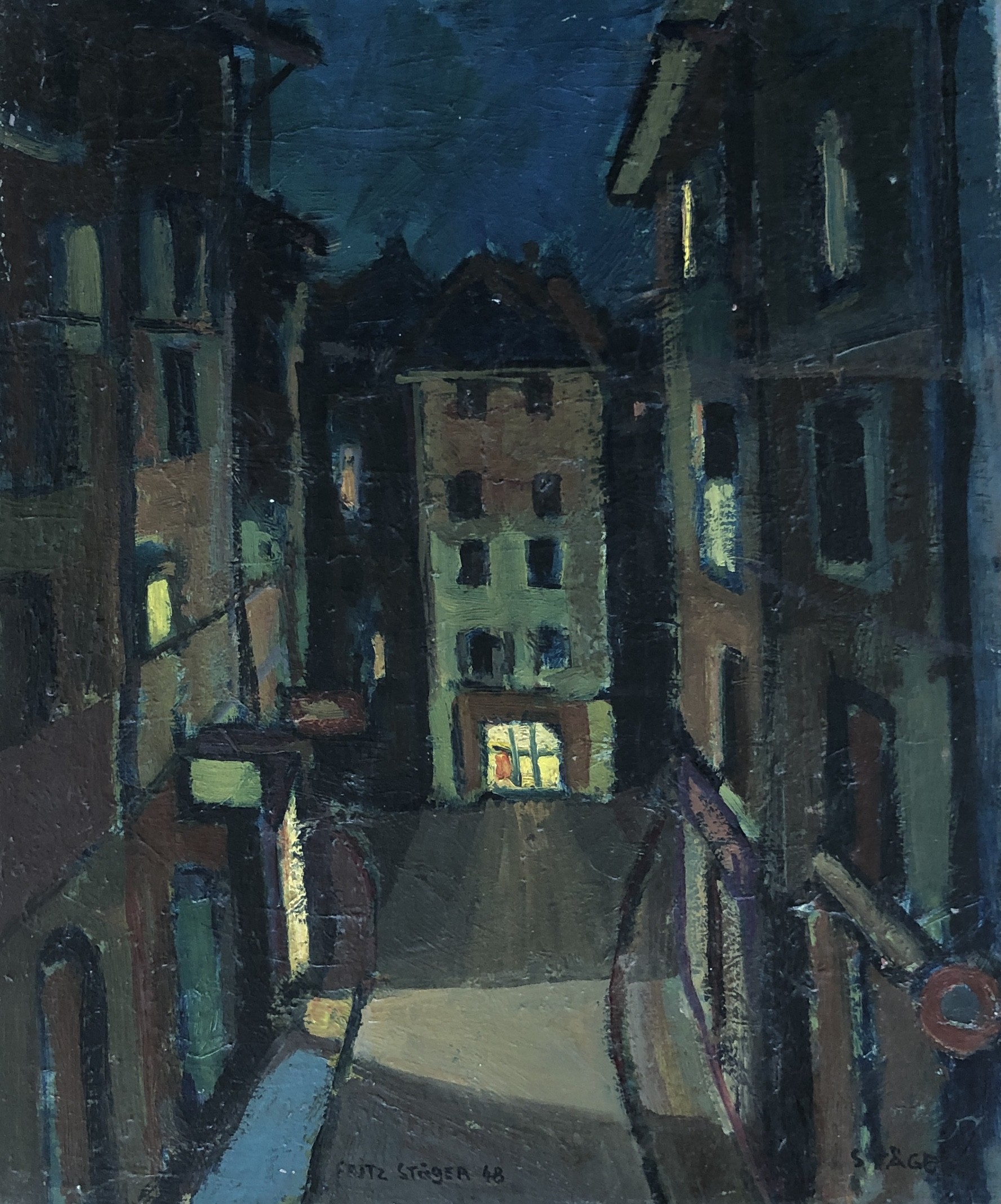 Fritz Stäger, Nocturne au perron Fritz Stäger, Nocturne au perron