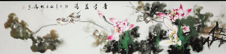 Songtao Zen, Lotus et oiseaux Songtao Zen, Lotus et oiseaux