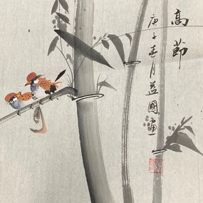 Painting, Oiseaux I, Yiguo Man