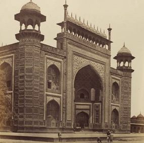 Photography, Taj Mahal Gateway, Felice Beato