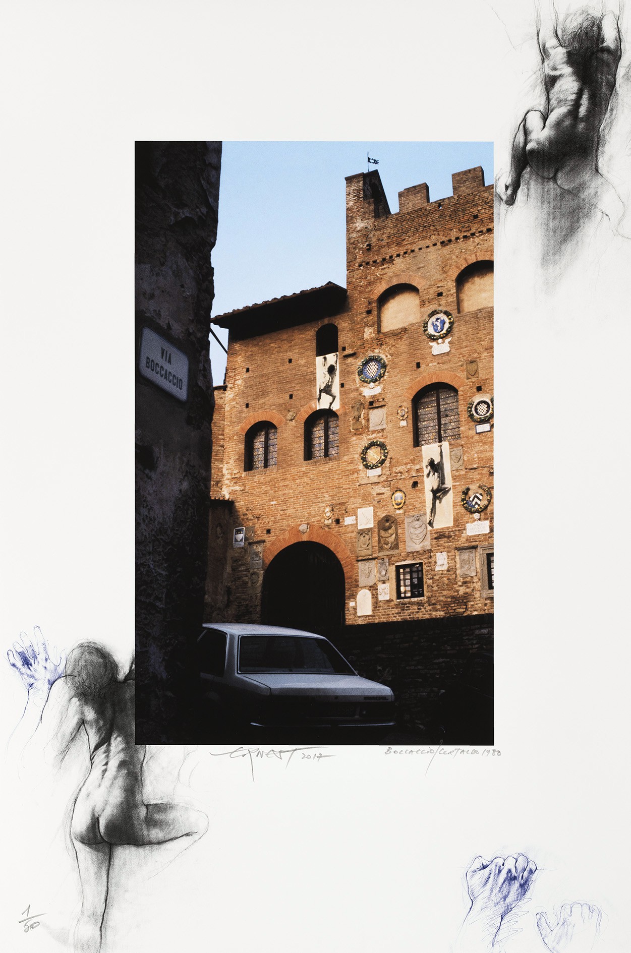 Ernest Pignon-Ernest, Boccaccio / Certaldo Ernest Pignon-Ernest, Boccaccio / Certaldo