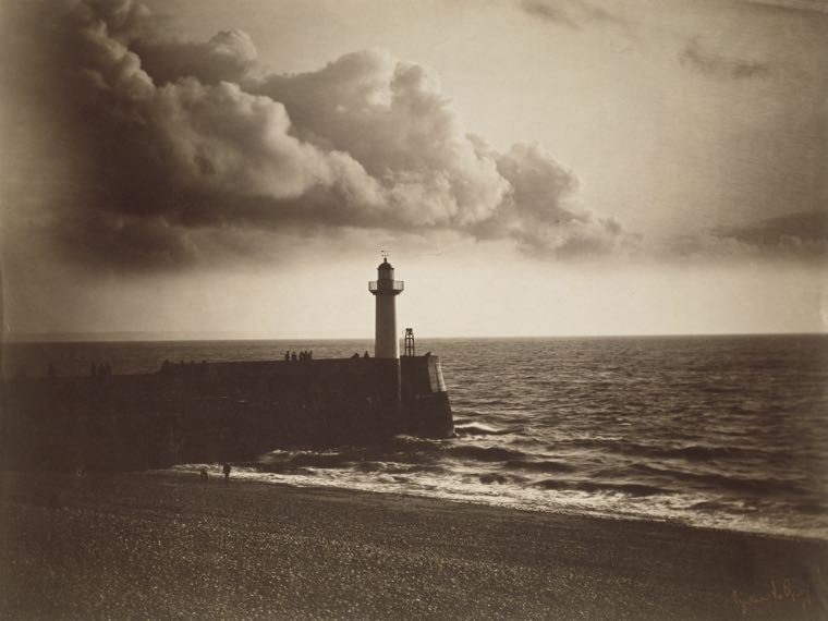 Gustave Le Gray, Lighthouse And Jetty Gustave Le Gray, Lighthouse And Jetty