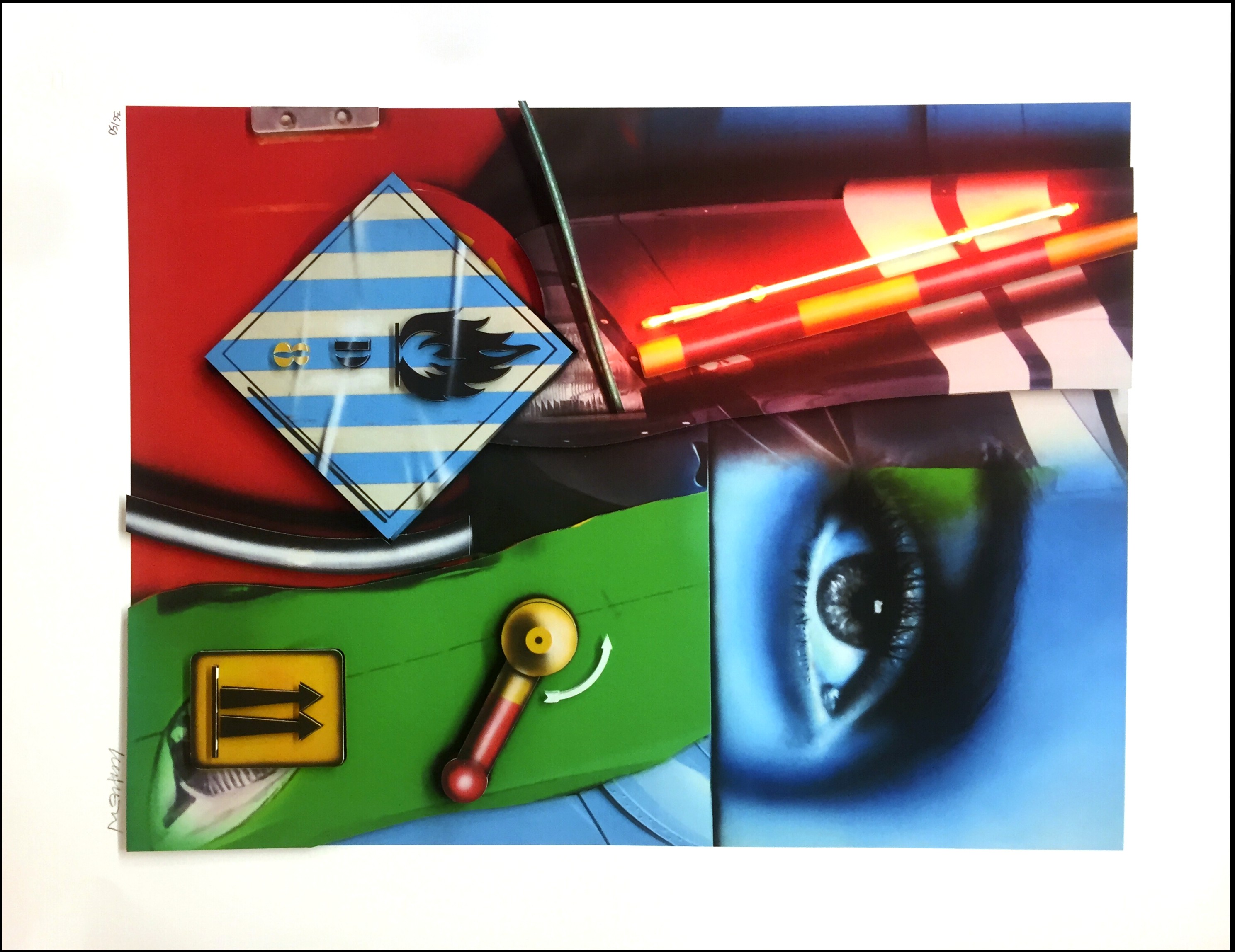 Peter Klasen, Regard inflammable - 3D Construktion Peter Klasen, Regard inflammable - 3D Construktion