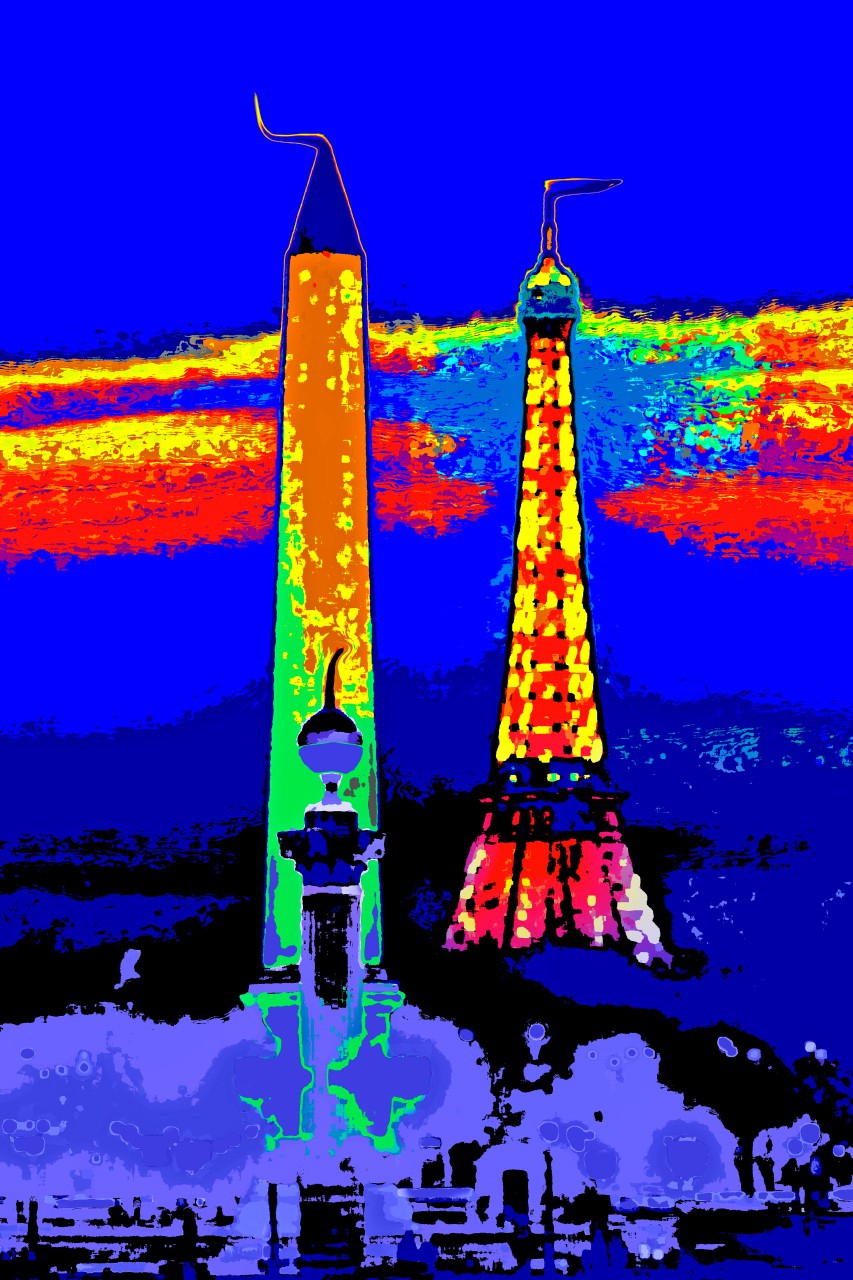 Francis Apesteguy, Obelisque et Tour Eiffel Francis Apesteguy, Obelisque et Tour Eiffel