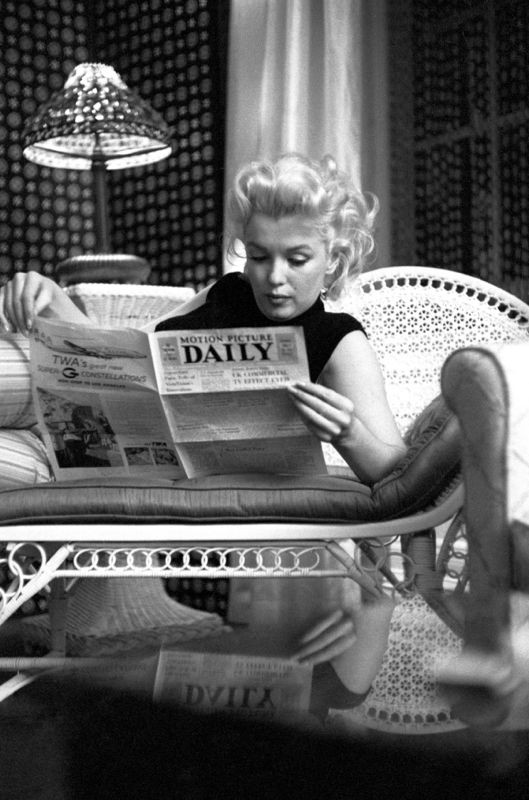 Ed Feingersh, Marilyn Relaxes in A Hotel Room Ed Feingersh, Marilyn Relaxes in A Hotel Room