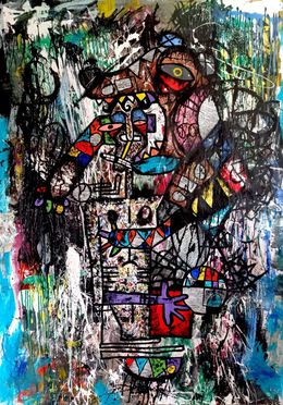 Painting, L'homme au paradis des ours, Fabio Morais