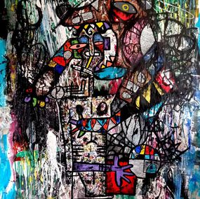 Painting, L'homme au paradis des ours, Fabio Morais