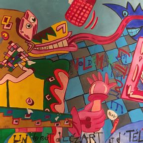 Painting, STREET ART Olivia Tele Clavel Bout d'LezART et d'Tele, Olivia Clavel