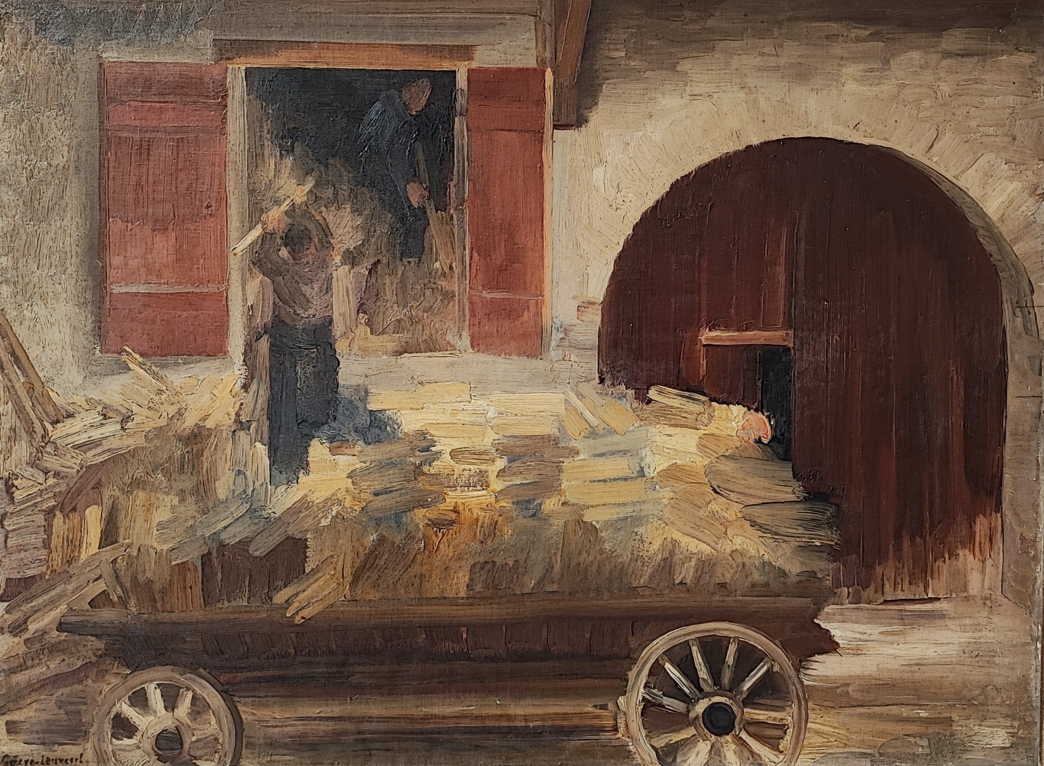 Louis Goerg-Lauresch, Travaille à la ferme Louis Goerg-Lauresch, Travaille à la ferme