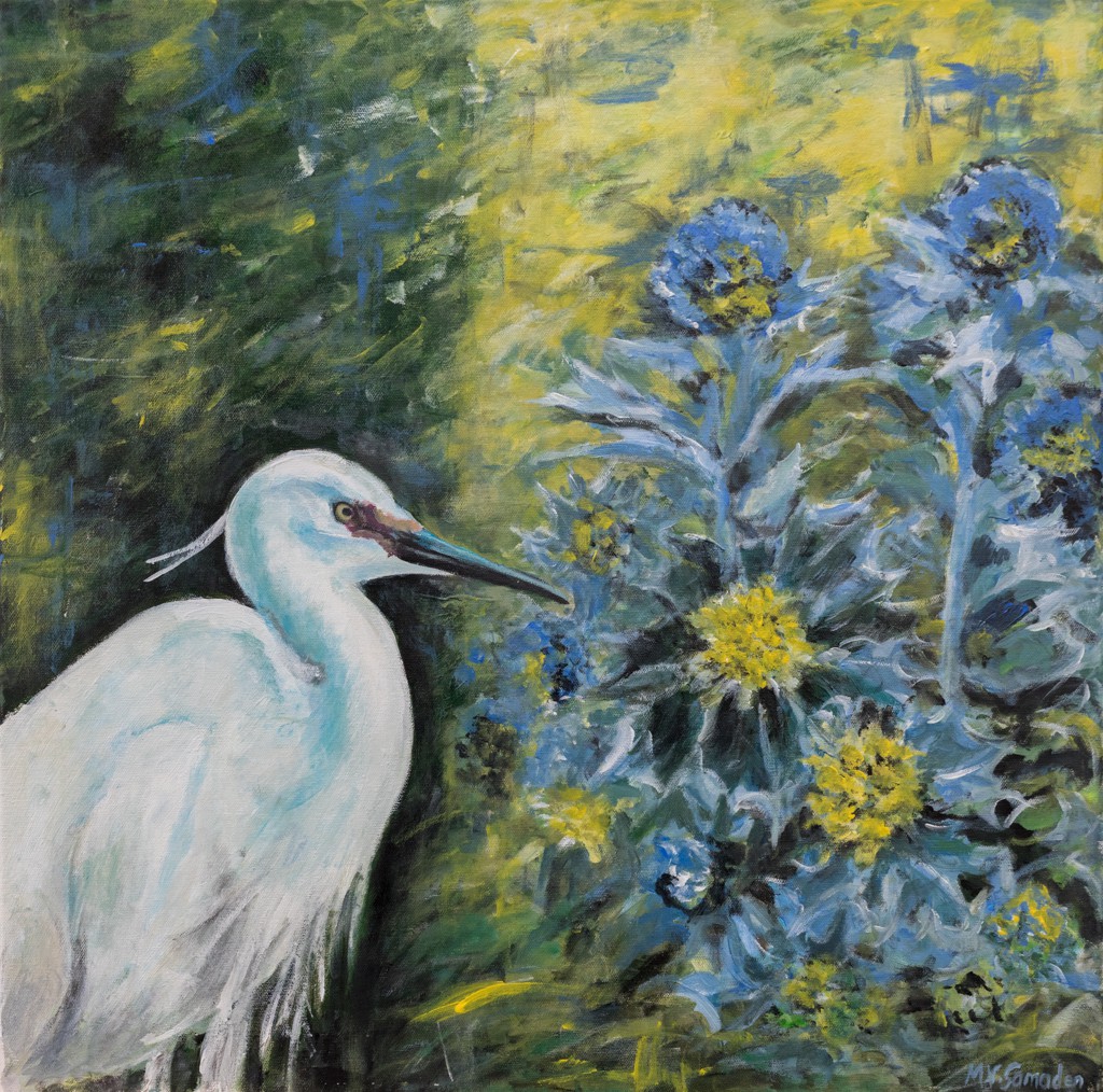 Marie-Véronique Samaden, L’oiseau blanc série animal et botanique Marie-Véronique Samaden, L’oiseau blanc série animal et botanique