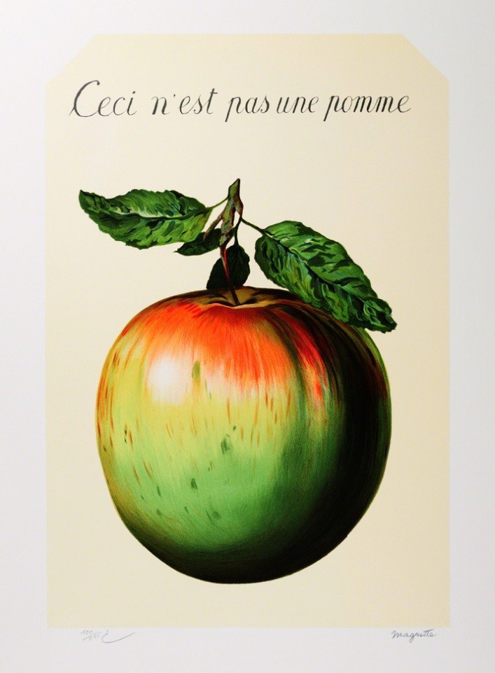 René Magritte, Ceci n'est pas une pomme René Magritte, Ceci n'est pas une pomme