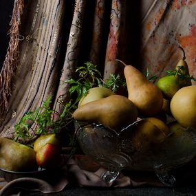Photographie, Peras con cortina marroquí, Dora Franco