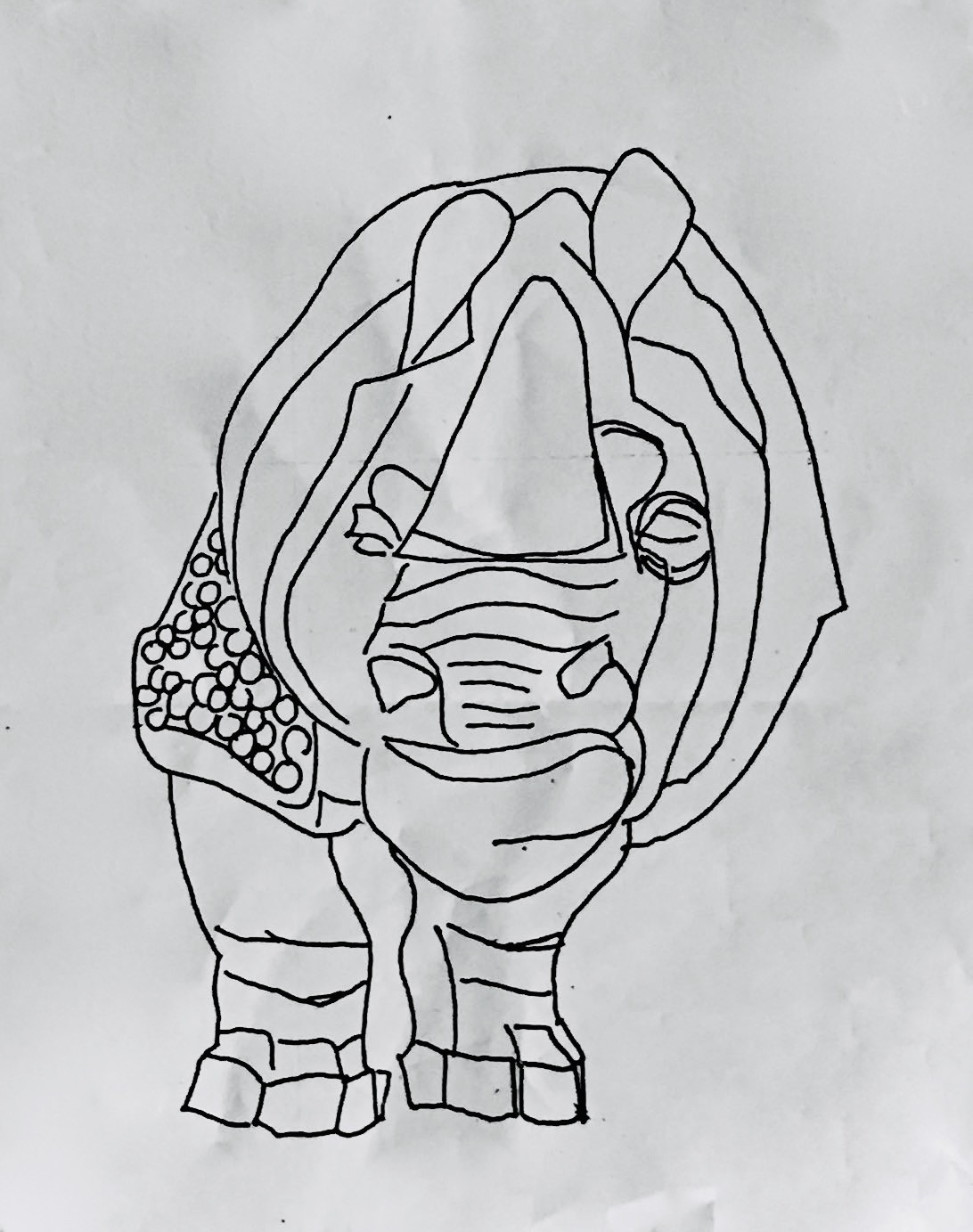 Christophe Curien, 1986 Rhinocéros Christophe Curien, 1986 Rhinocéros