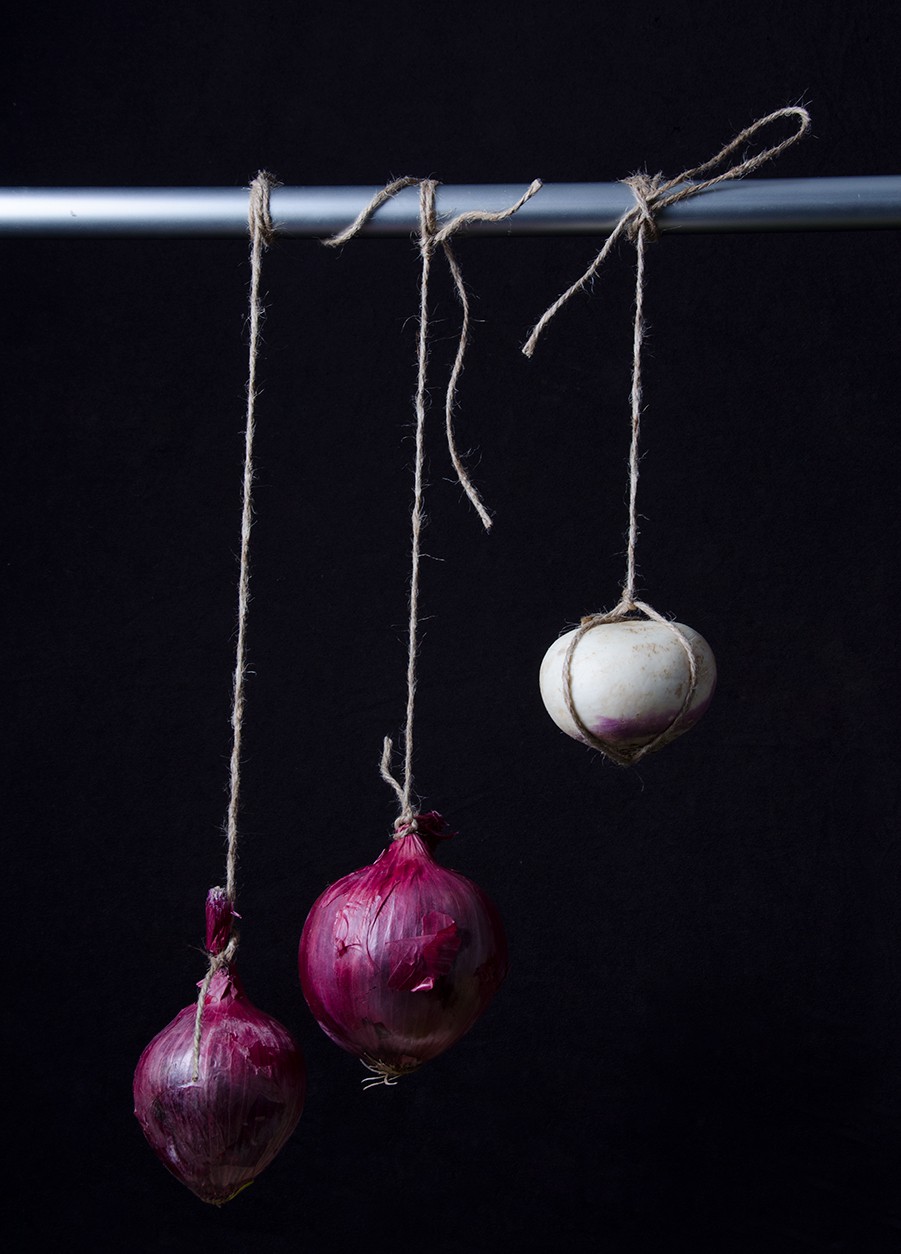 Dora Franco, Cebollas con nabo. From the bodegon series Dora Franco, Cebollas con nabo. From the bodegon series