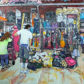 Painting, Flea Market, Marion Zimmermann