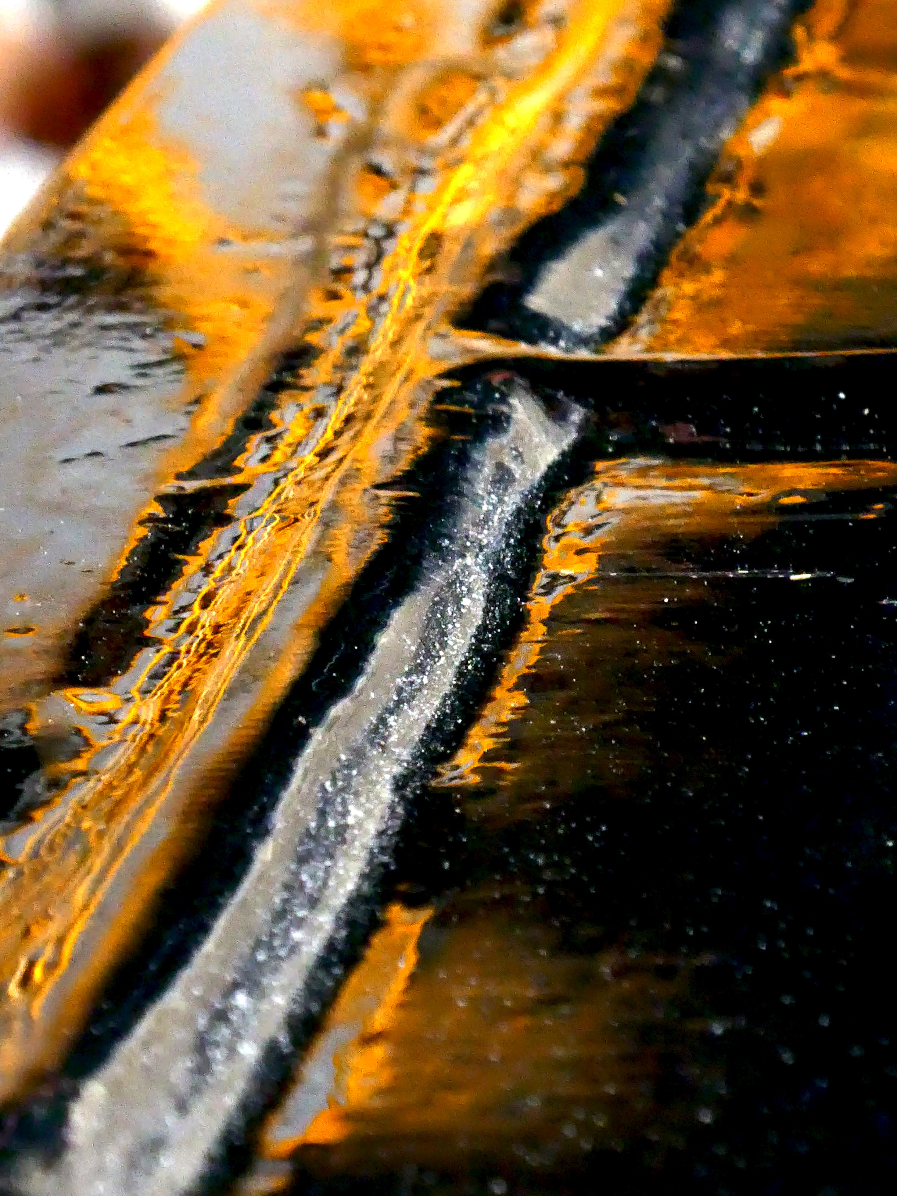 Dominique Leroy, Jaune rouille huile et eau Dominique Leroy, Jaune rouille huile et eau