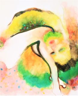 Painting, Couple confiné, Sounya Whang