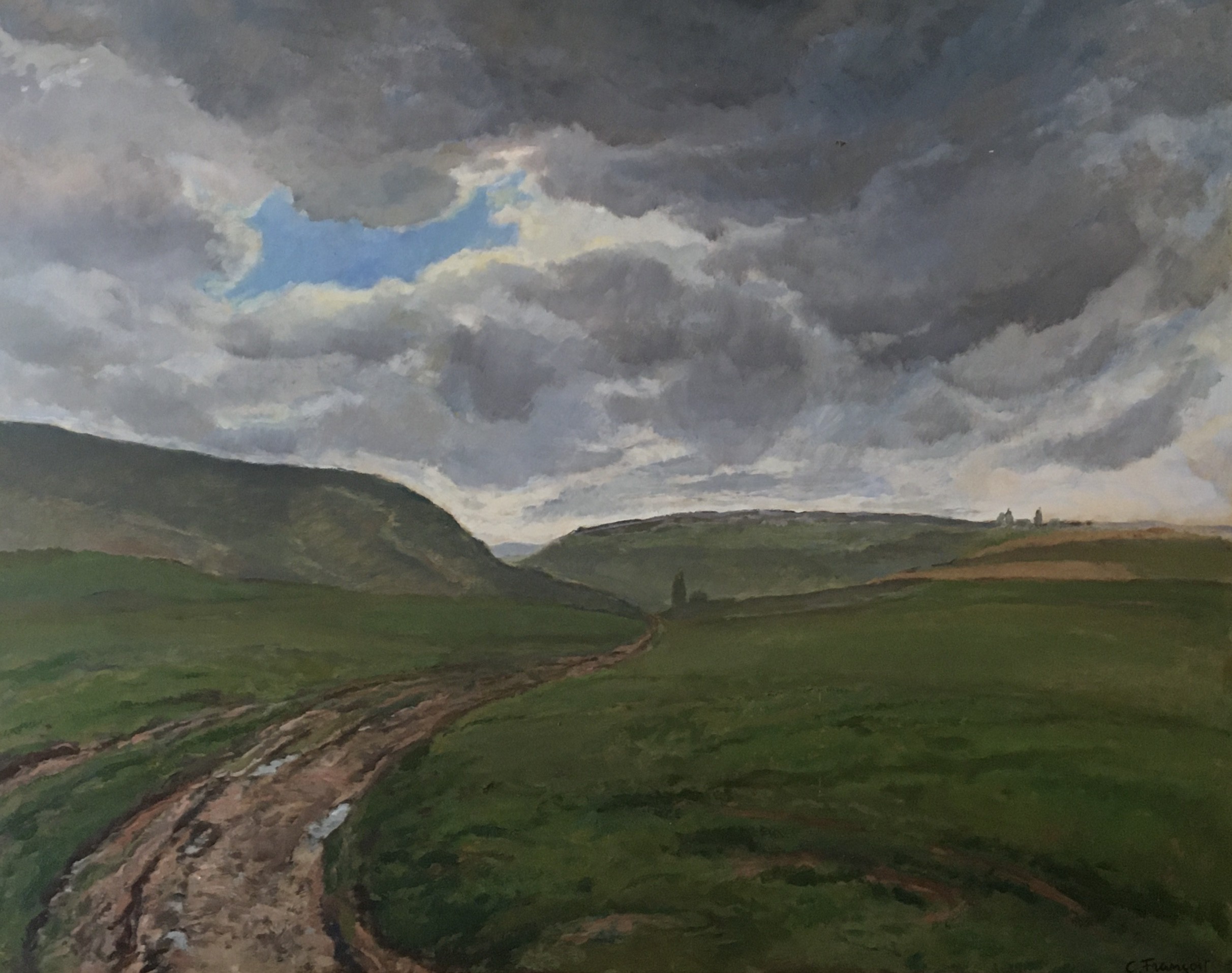 Gustave Francois, Voici l'orage, campagne genevoise Gustave Francois, Voici l'orage, campagne genevoise