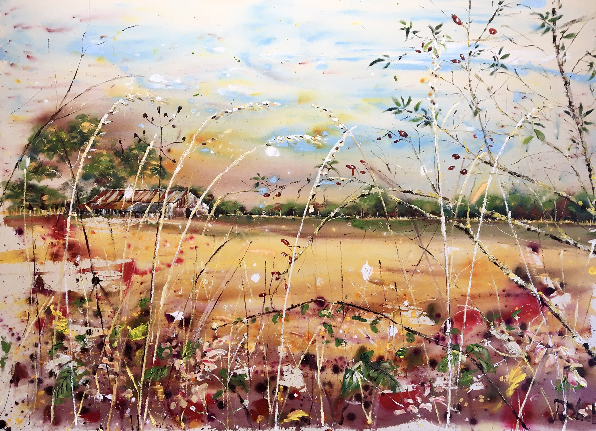 Rachael Dalzell, Across the fields in autumn Rachael Dalzell, Across the fields in autumn