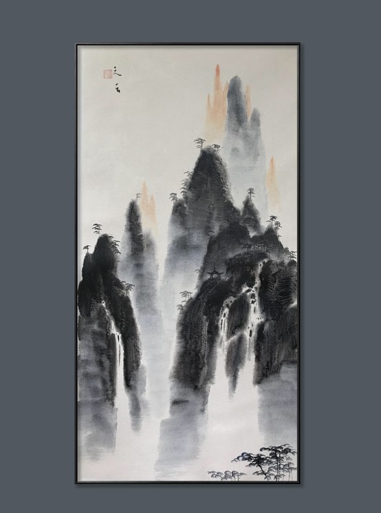 ▷ Paysages Zen I by Yun Zhi, 2020 | Painting | Artsper