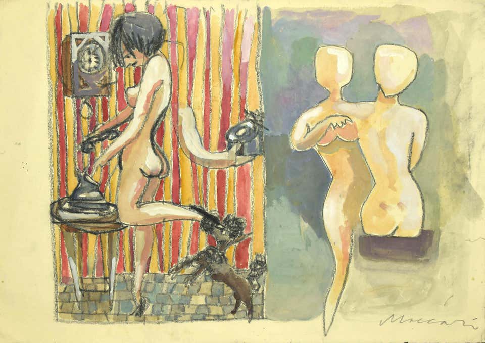 Mino Maccari, The Phone Rings Mino Maccari, The Phone Rings