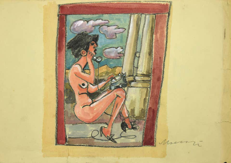 Mino Maccari, The Phone Mino Maccari, The Phone