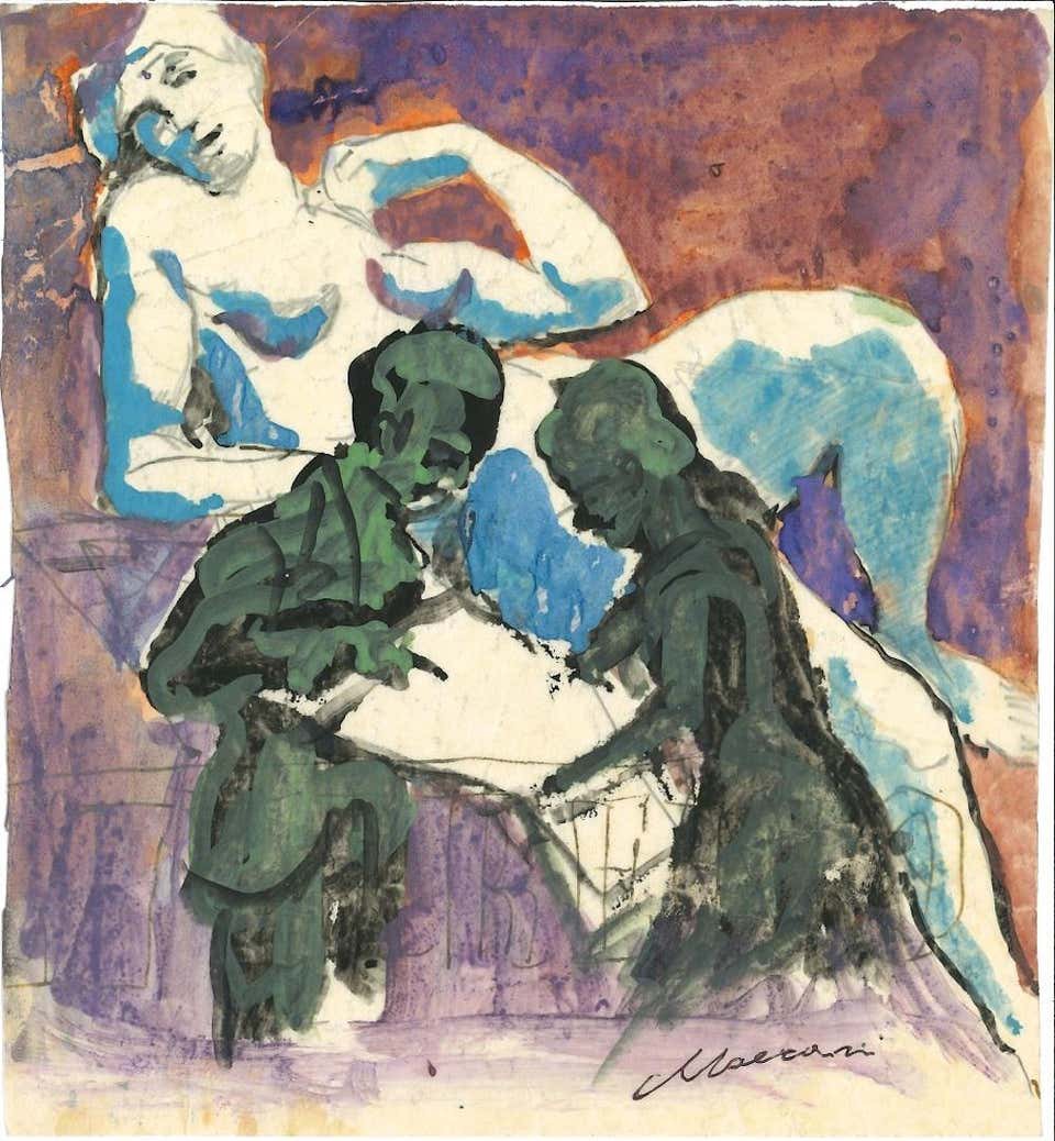 Mino Maccari, Couple Mino Maccari, Couple