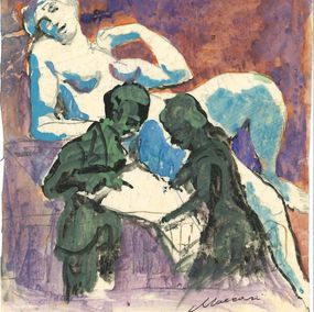Zeichnungen, Couple, Mino Maccari