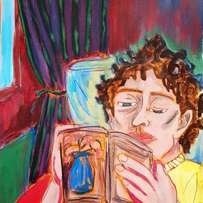 Peinture, La lecture 02, Meriame Louattani