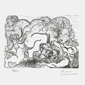 Minotaur Assaulting Girl (after Pablo Picasso)