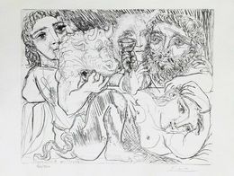 Minotaur, Drinking Sculptor and Three Models (after Pablo Picasso), Pablo Picasso