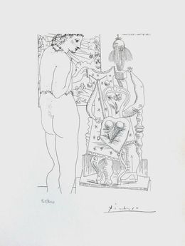 Model & Surrealist Sculpture (after Pablo Picasso), Pablo Picasso