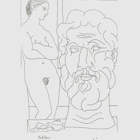 Drucke, Model & Sculptured Head (after Pablo Picasso), Pablo Picasso