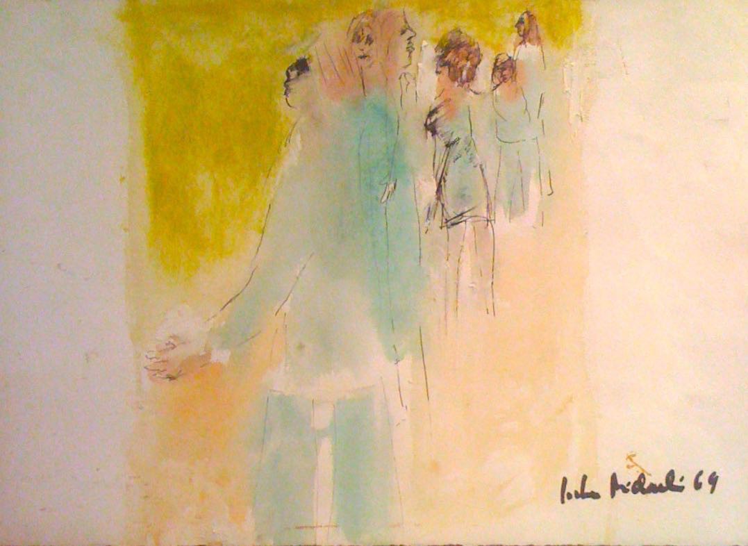 Jochen Michaelis, White Parisi Blanc 1969 Six passants 6 passers-by Jochen Michaelis, White Parisi Blanc 1969 Six passants 6 passers-by